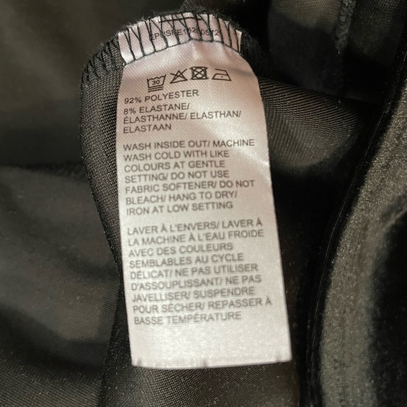 Lord & Taylor Velour A-Line Black Stretchy Skirt Size Small - Picture 4 of 4